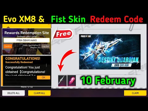 FREE FIRE REDEEM CODE TODAY 10 FEBRUARY REDEEM CODE FREE FIRE | FF REDEEM CODE TODAY 10 FEBRUARY