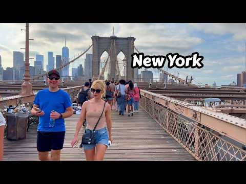 Travel To NYC Walking Brooklyn Bridge To Manhattan