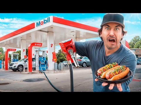 Eating at Gas Station Restaurants For 24 Hours...