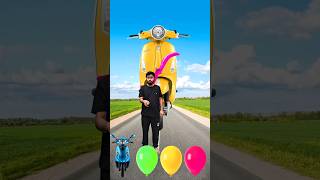 I Jump on button to Scooter, Crocodile, Cat & Cycle - Funny vfx magic