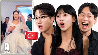 Koreans react to "Amazing Turkish Wedding" TikToks!