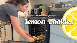 lemon sugar cookies | mom baking vlog 