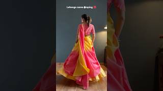 Janmashtami Lehenga Saree Draping Inspo. 🫶🏻🌹 #halfsaree #lehengasaree #radharani #radhakrishna