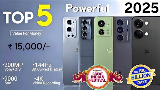 Top 5 best phone under 15000 |  flipkart BBD SALE 2025 | BIG BILLION DAYS 2025