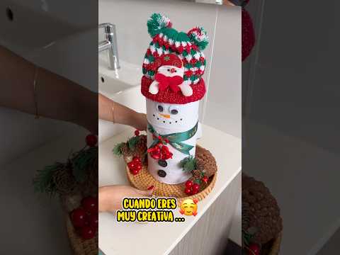Decoración navideña para tu baño fácil y rápido #ideas #tips #hack #decoracion #navidad #lifehacks