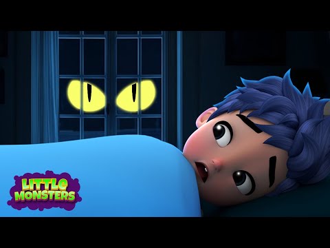 Monster in The Dark | Don't Be Afraid Of Monsters! | Nursery Rhymes & Kids Songs | Little Monsters