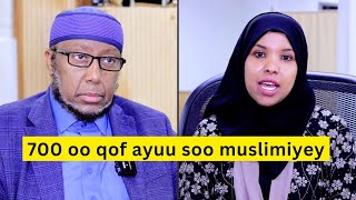 Waraysiga Sh Xasan Jaamici oo gacantiisa ay ku islaameen in kabadan 700 oo qof!