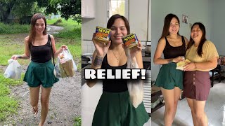 DINALHAN KO NG RELIEF MGA KAIBIGAN KO | MISS GINBILOG