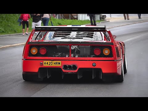 Listen to the Ferrari F40 LM "Michelotto" RAW exhaust sounds | Start Up, Warm up, Accelerations!