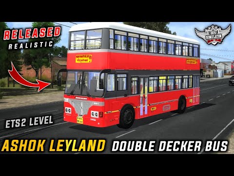 BRTC ASHOK LEYLAND DOUBLE DECKER BUS MOD For bus simulator indonesia | BUSSID V4.3 | #bussidmods