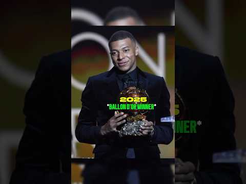 Mbappe wins ballon d'or #shorts