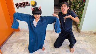 Pumpii Ne Papa Ki Shirt Phenli 👕🤣 || Abdul_mj Dar Gaya 😱