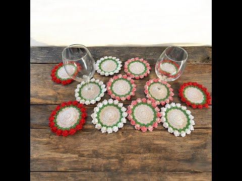 Tuto dessous de verre tulipe au crochet spécial gaucher @AlextitiaTutoCrochet