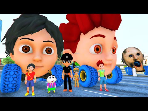 😭 Granny Stolen Kicko Face Car Kicko Did Ramp Challenge 😡 in GTA 5 ! GTA 5 Gameplay