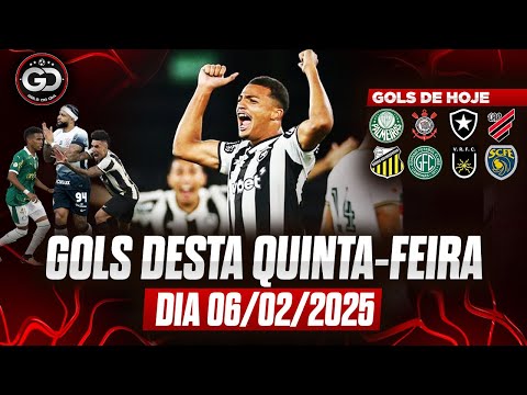 ⚽️ TODOS OS GOLS DESTA QUINTA 06/02/2025 GOLS DOS ESTADUAIS, GOLS DE HOJE, GOLS DO DIA (COMPLETO)