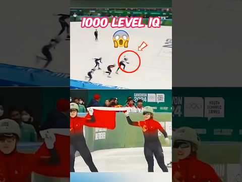 China’s 1000 IQ race strategy shocked the world #iceskating #1000iq #smart #sikshaaverse