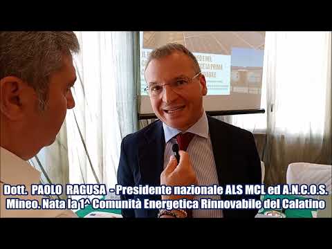 VIDEO-INTERVISTA a PAOLO RAGUSA. A Mineo è nata la prima Comunità Energetica Rinnovabile del Calatino Sud-Simeto: il RUNTS al centro del modello di sviluppo sostenibile