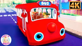The Wheels on the Bus Go Round and Round, Vehicle Rhymes for Kids