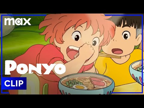 Ponyo and Sōsuke Eat Ramen