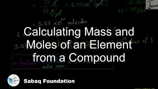 Calculating Mass and Moles of an Element from a Compound