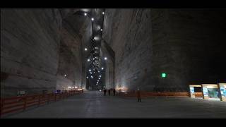 200 meters down! at the Slanic Salt Mine in Romania