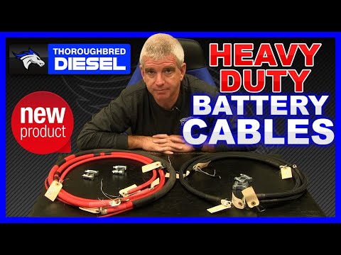 Thoroughbred Diesel's Heavy Duty Battery Cables #cummins #powerstroke #duramax