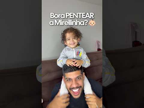 Fiz esse Penteado com Pente Quebrado! 😱👶🏻🪮 #penteadofácil #penteados