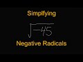 Simplifying Square Roots with Imaginary Numbers