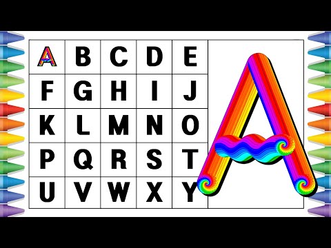[알파벳 놀이] 유아와 어린이를 위한 ABCD 대문자 A부터 Z까지 쓰기 | Kids Alphabet A to Z | abc song | a for apple | abcd song