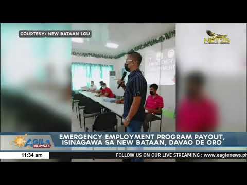 Emergency Employment Program Payout Isinagawa Sa New Bataan