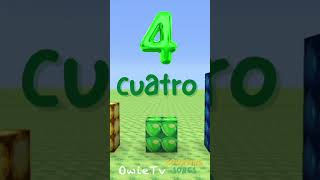 Counting 1-10 in English and Spanish Song | Minecraft Numberblocks Counting Song | Math for Kids