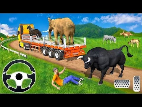 Farm Animal Truck Transport Simulator - Real Zoo Transporter Truck Driving - Android GamePlay