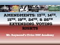 Exploring the Impact of Key Voting Rights Amendments