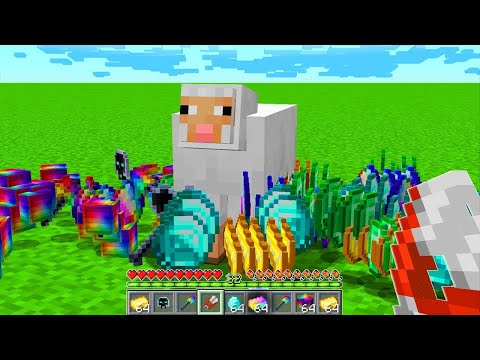 ZERANDO MINECRAFT MAS A LÃ DE OVELHA DROPA ITENS OP