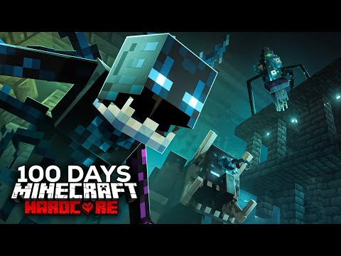 I Survived 100 Days in a Sculk Infected World in Hardcore Minecraft