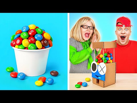 SNACK HACKS WITH CARDBOARD! || Genius Parenting Tools You Didn’t Know You Needed By 123 GO! GOLD