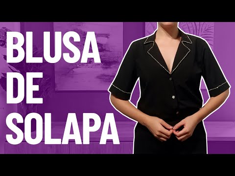 Aprende a Hacer una Blusa con Cuello de Solapa + Molde Gratis