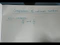 Comparing Rational Numbers Using LCM