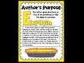 Understanding Author's Purpose: The PI(E)D Method