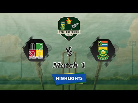 Highlights: 1st Match, Zimbabwe vs South Africa | 1st Match - ZIM VS SA