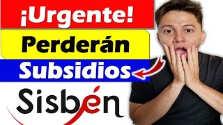 ¡Urgente se quedarán por fuera de los Subsidios! Actualiza el Sisbén antes del 30 de septiembre
