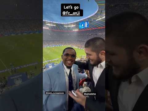 Khabib X Eto’o 🙏🏼 - #khabib #samueletoo #championsleague