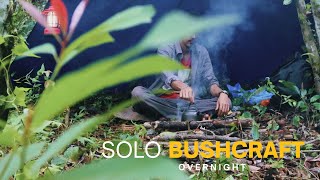 HEAVY SOLO BUSHCRAFT is simple | ASMR Camping