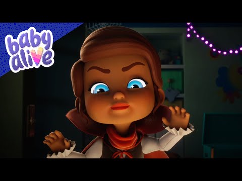 Una espeluznante fiesta de Halloween 👶 Familia Niños Dibujos animados 💖 Baby Alive Oficial