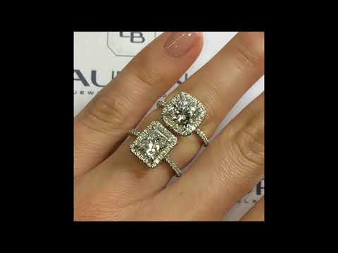 Radiant VS Cushion Cut Rings: 1.7 ct Centers