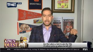 Nick Wright "Reveals" Are the Lakers a lock to win the Title if Lebron picks up where he left off?