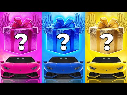 ESCOLHA SEU PRESENTE! 🎁 Rosa, Azul ou Dourado! ⭐️ Você Tem Sorte? 🎮 #quiz