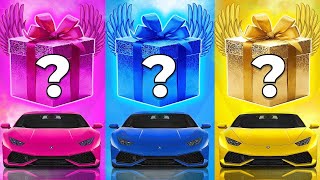 ESCOLHA SEU PRESENTE! 🎁 Rosa, Azul ou Dourado! ⭐️ Você Tem Sorte? 🎮 #quiz