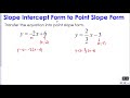 Point Slope and Standard Form Mastery