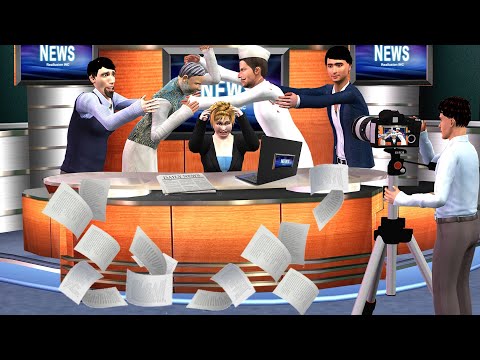 Politicians Fight in Live TV Debate News Funny Comments Hindi Kahaniya Moral Stories Comedy Video